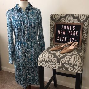 NWT Jones New York Dress sz 12 Celestial pattern